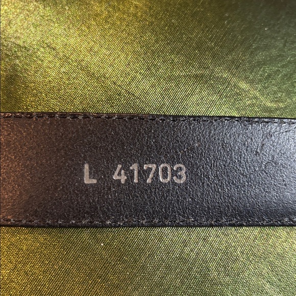 BRIGHTON Black Leather Belt with Silver Buckle - Picture 5 of 7